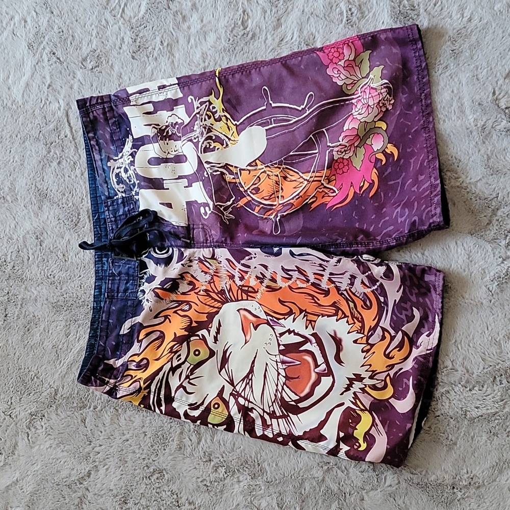 Tattoo by free spirit swim trunks xl